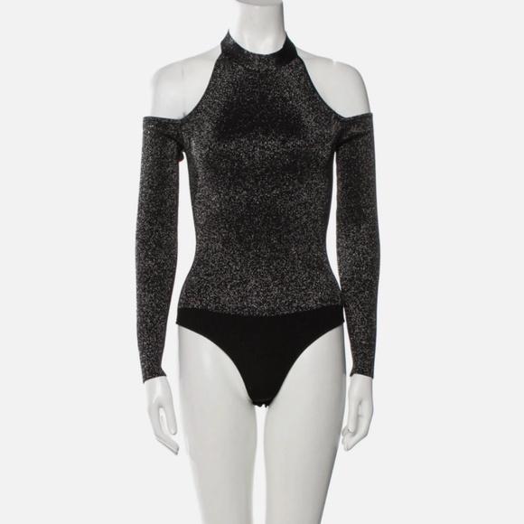 CUSHNIE Mock Neck Women's Sweater Size: XS Brand New Black Shimmer - Picture 1 of 3